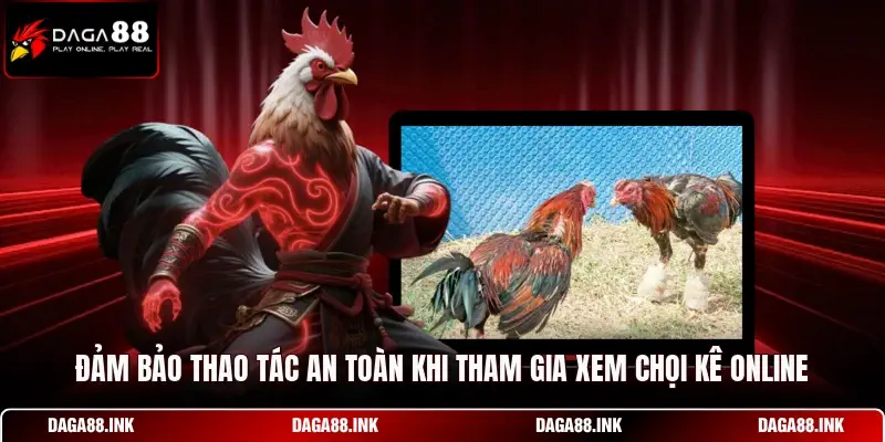 Đảm bảo thao tác an toàn khi tham gia xem chọi kê online Đảm bảo thao tác an toàn khi tham gia xem chọi kê online